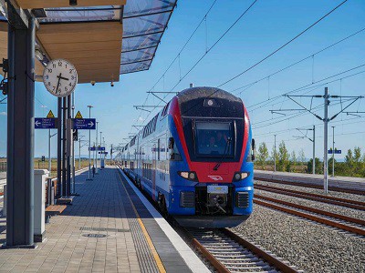 Hongria-Secció de ferrocarril Sèrbia Sèrbia totalment oberta amb components d...